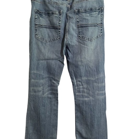 Cody James Blue Relaxed Fit Jeans with Subtle Fading - Picture 2 of 3